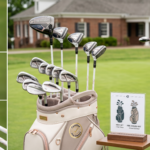 Quality used women's golf club set in excellent condition with rose gold accents showing smart savings without sacrifice